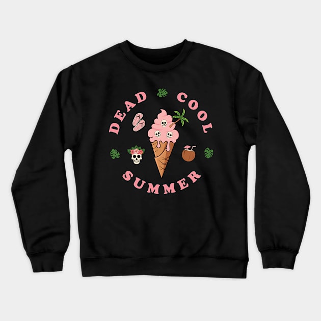 Skull Ice Cream Crewneck Sweatshirt by kolakiss